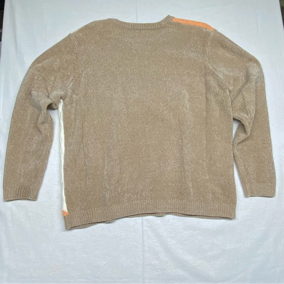 Alfred Dunner Color Block Sweater Embellished Neckline Size XL Pullover Crewneck - Picture 7 of 12